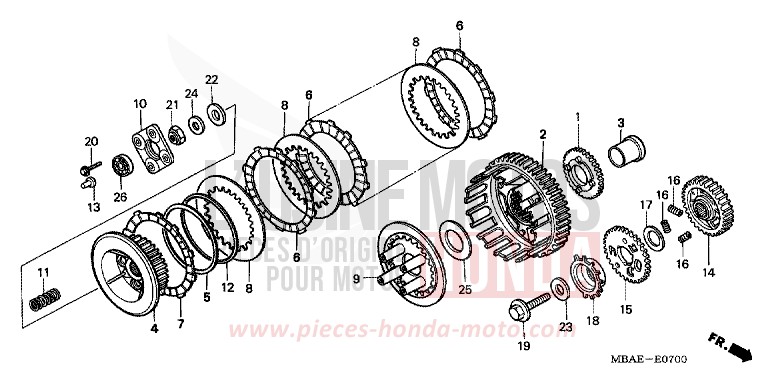KUPPLUNG von Shadow Aero LIGHT CUPPER METALLIC-S (YR118K) von 2000